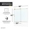 Anzzi Raymore 60 in. x 62 in. Frameless Sliding Tub Door in Brushed Gold SD-AZ8080-01BG - alternate 9